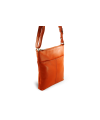 Orange leather zipper mini handbag 212-3013-84