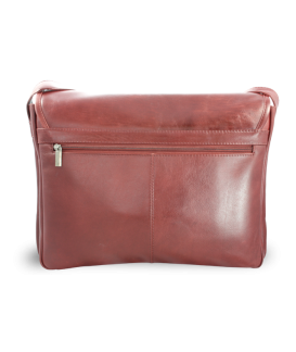 Red leather laptop bag 212-6118-31