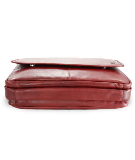 Red leather laptop bag 212-6118-31