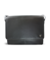 Black leather laptop bag 212-6118-60
