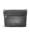 Black leather laptop bag 212-6118-60