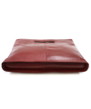 Red leather zipper handbag 212-9123-31