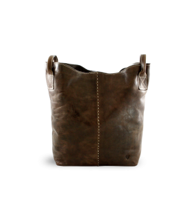 Brown leather handbag 219-7881-47