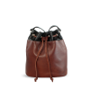 Brown-black women's leather handbag/bag 219-8112-40/60