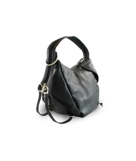 Black leather backpack 311-1038-60