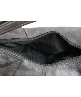 Black leather backpack 311-1038-60