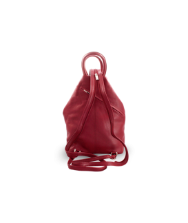 Burgundy leather backpack 311-1184-34