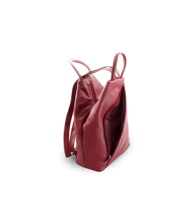 Burgundy leather backpack 311-1184-34