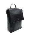 Black urban leather backpack 311-1660-60