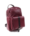 Red and black leather backpack 311-1717-34/60
