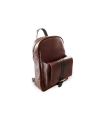 Brown-black leather backpack 311-1717-40/60