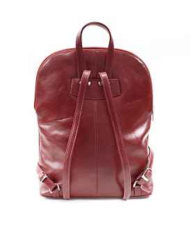 Red Leather Backpack 311-8955-31