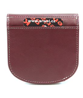 Small women's leather wallet with lock 511-1241A-34