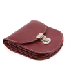 Small women's leather wallet with lock 511-1241A-34