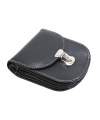 Small women's leather wallet with lock 511-1241A-60