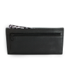 Black clutch leather wallet with flap 511-2018-60