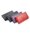 Purple women's leather clutch wallet with a flap 511-4027-76
