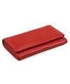 Red Women's Clutch Leather Wallet with Flap 511-4233-31
