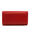 Rotes Damen Clutch Lederportemonnaie mit Klappe 511-4233-31
