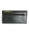 Black Women's Clutch Leather Wallet with Flap 511-4233-60