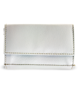 Grey women's mini leather wallet 511-4392A-20