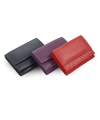 Rotes Mini-Portemonnaie aus Leder für Damen 511-4392A-31