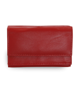 Red women's leather mini wallet 511-4392A-31