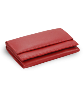 Red women's leather mini wallet 511-4392A-31