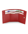 Red women's leather mini wallet 511-4392A-31