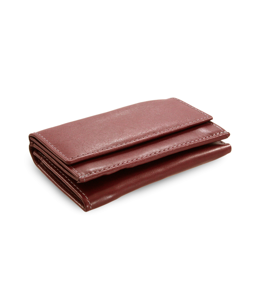 Burgundy Womens Mini Leather Wallet 511-4392A-34