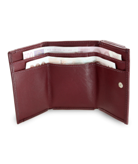 Burgundy Womens Mini Leather Wallet 511-4392A-34