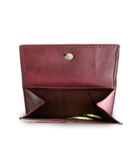 Burgundy Womens Mini Leather Wallet 511-4392A-34