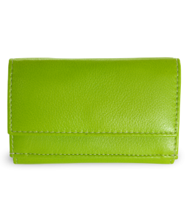 Green women's mini leather wallet 511-4392A-51