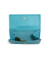 Turquoise women's Mini leather wallet 511-4392A-53