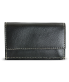 Black women's mini leather wallet 511-4392A-60