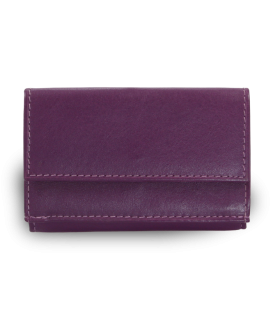 Purple women's mini leather wallet 511-4392A-76