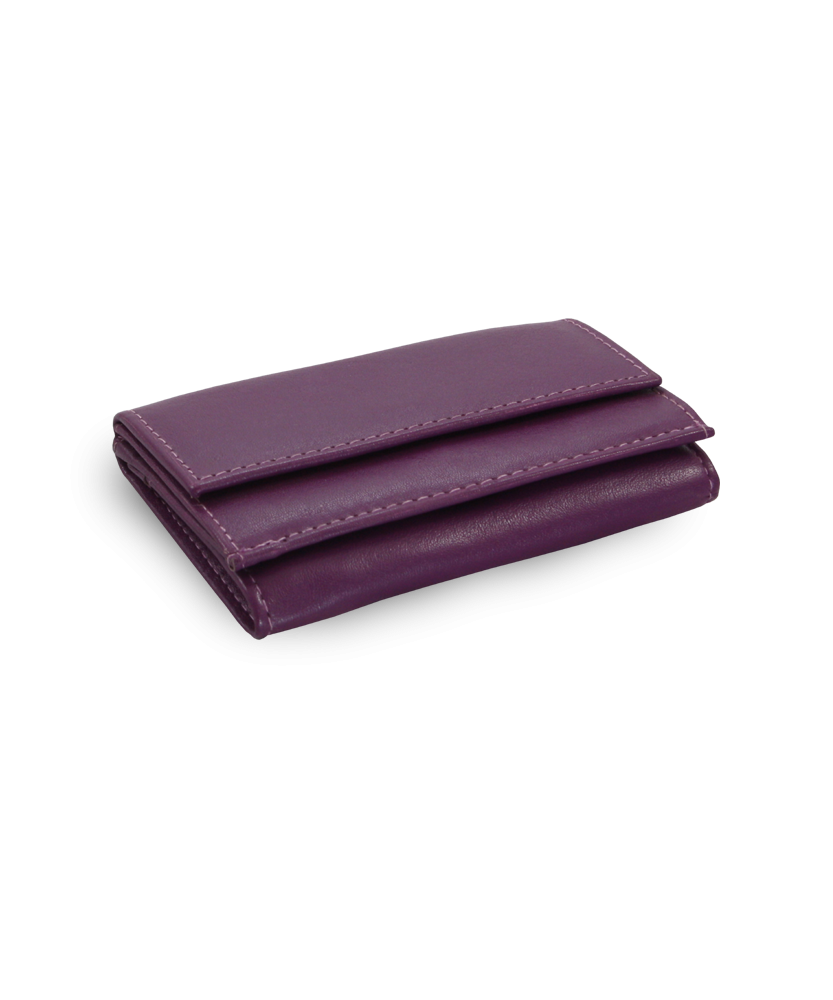 Purple women's mini leather wallet 511-4392A-76