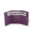 Purple women's mini leather wallet 511-4392A-76