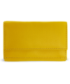 Yellow women's mini leather wallet 511-4392A-86