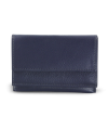 Blue women's mini leather wallet 511-4392A-97