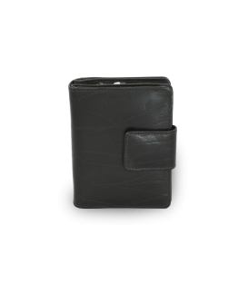 Black women's leather wallet with a pinch 511-5936-60