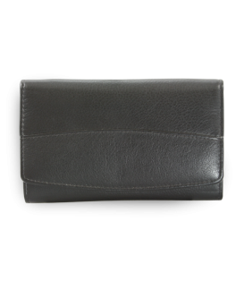 Black women's leather frame wallet 511-6236-60