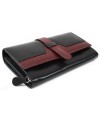 Black and red clutch wallet with a pinch 511-8102-60/31