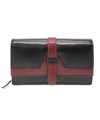 Black and red clutch wallet with a pinch 511-8102-60/31