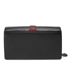 Black and red clutch wallet with a pinch 511-8102-60/31