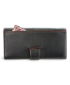 Black-red women's clutch wallet with a pinch 511-8118-60/31