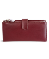 Large leather burgundy wallet with pinch 511-8129-34