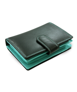 Black and blue leather wallet with a pinch 511-8313-60/53