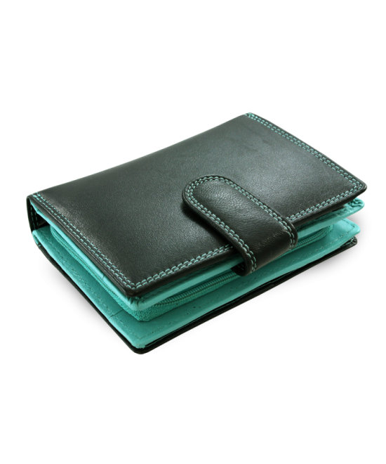 Black and blue leather wallet with a pinch 511-8313-60/53