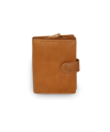 Light brown women's leather wallet with a pinch 511-9769-05